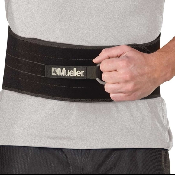 Mueller Green Adjustable Lumbar Back & Abdominal Support Brace, One Size - Picture 3 of 10